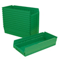 Akro-Mils 30158 Plastic Nesting Shelf Bin Box, (18-Inch X 8-Inch X 4-Inch), Green, (12-Pack)