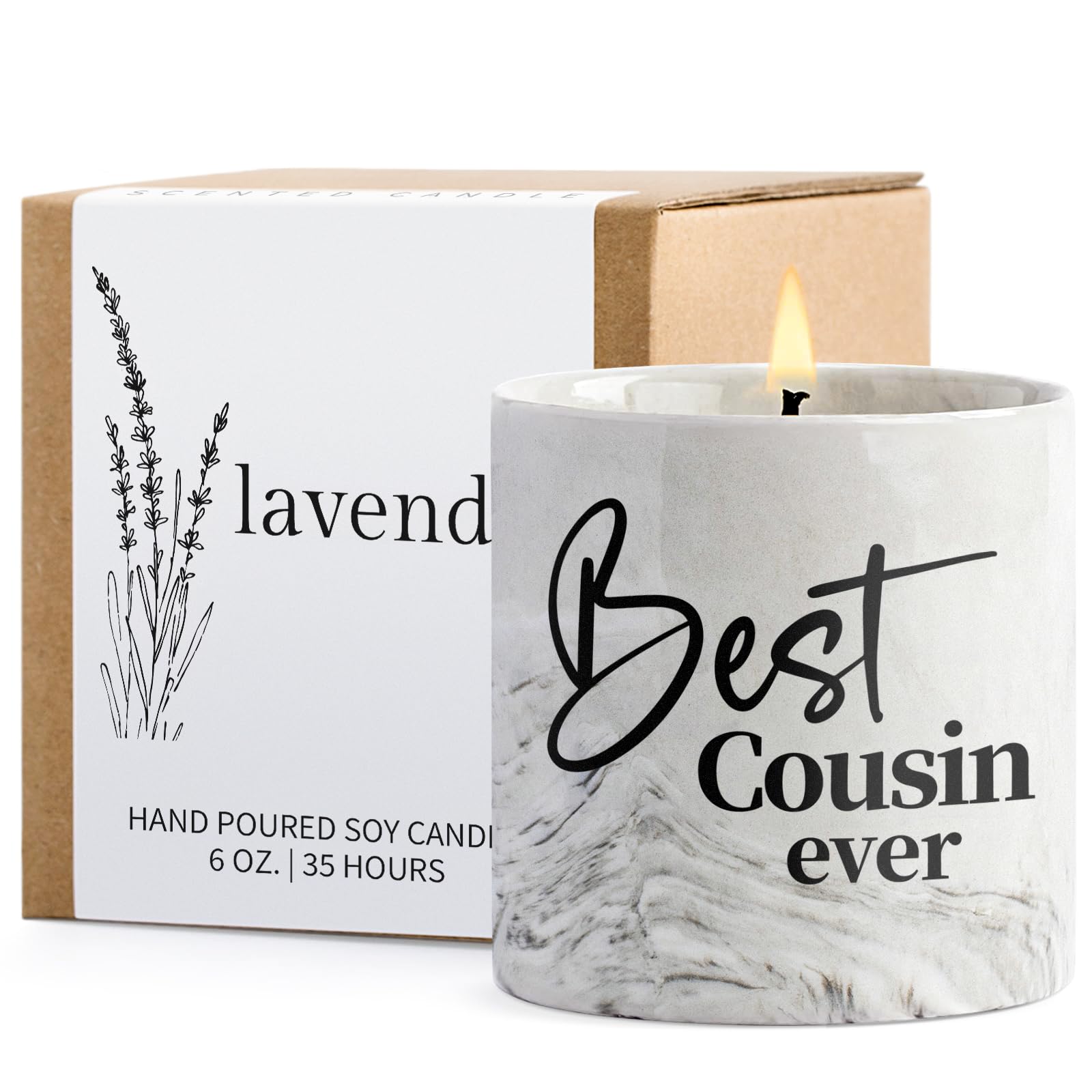 Cousin Gifts for Women Best Cousin Ever Candle Cousin Birthday Gifts for New Cousin Best Cousin Gifts, Christmas, Thanksgiving, 