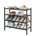 Furshus 4-Tier Bamboo Shoe Rack for Entryway, Stackable | Heavy Duty | Multi-Function, Free Standing Shoe Racks for Bedroom Hall