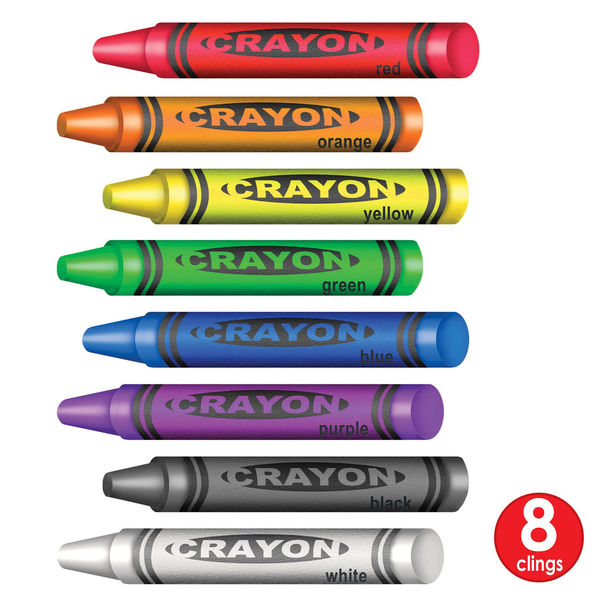 Beistle Crayons Peel 'N Place