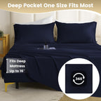 Cozysmile Twin Xl Sheet Set - 3 Piece Silky Soft Breathable Bed Sheet & Pillowcase Set, 16'' Deep Pocket Hotel Luxury Wrinkle Fr