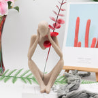 Thinker Statues and Sculptures, Sandstone Resin Thinker Statue Ornaments, Abstract Style Sculptures, Housewarming Gifts, Housewa