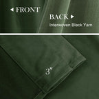 Lazzzy Green Velvet Curtain Thermal Insulated Curtains 84 Inch Long Drapes For Bedroom Living Room Darkening Window Treatments Rod Pocket, Set Of 2, Moss Green