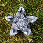 Pewter Mini Celtic Knot Star Chime Candle Holder