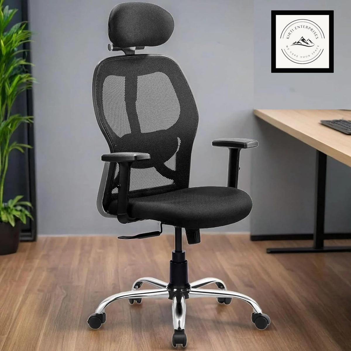 Trade Craft High Office Chair With 1 Year Warranty  Study, Computer, Revolving Desk Chair For Work From Home | Heavy Duty Metal