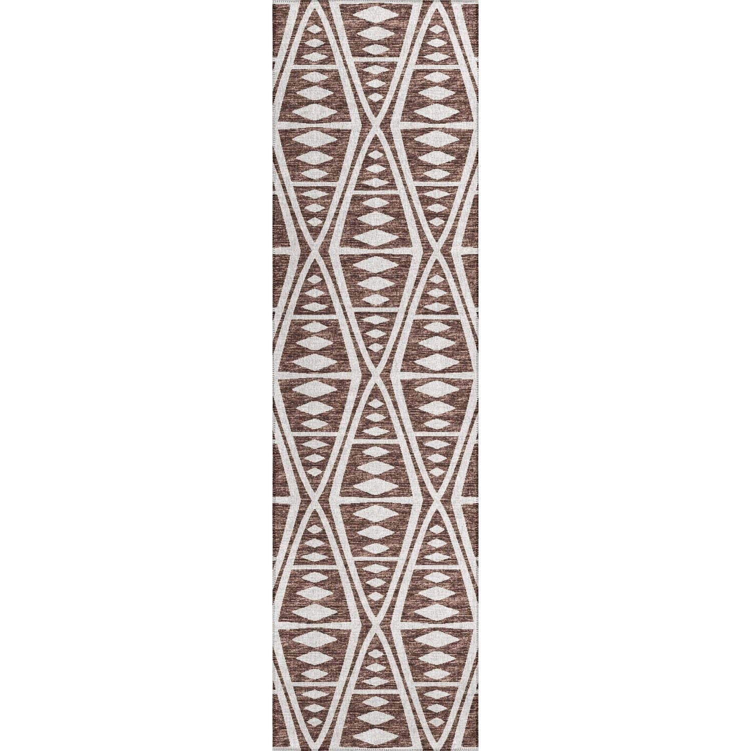 Sedona Sn6 Brown Southwestern Rug Runner 2' 3" X 7 ' 6"