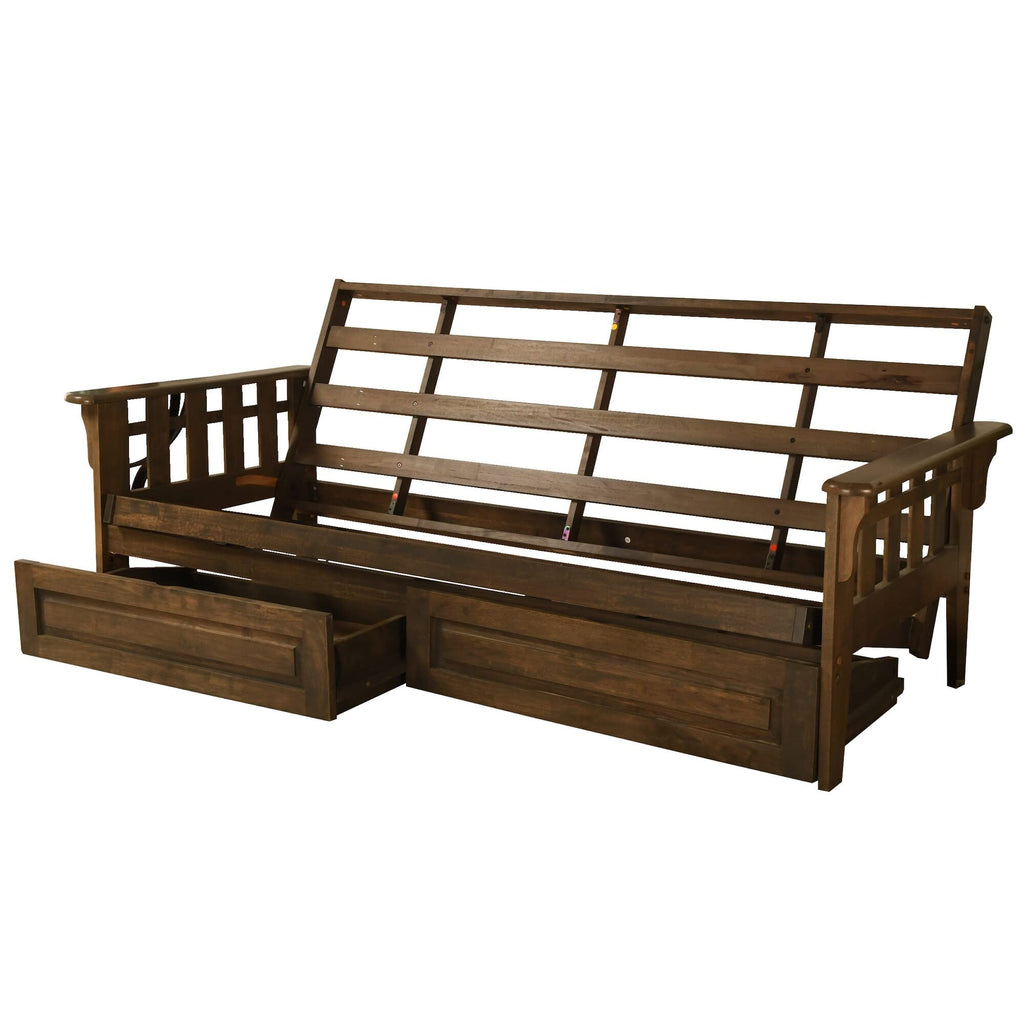 Kodiak Furniture Tucson Full Size Futon Frame with Storage Drawers