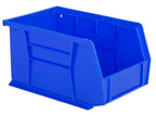 Hudson Exchange 9-1/2'' x 6'' x 5'' Plastic Stackable Storage Bin and Hanging Container (Blue)