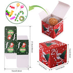 Diy Christmas 24 Days Countdown Advent Calendar 2023, 24Pcs Christmas Cardboard Treasure Boxes Make & Fill Your Own Advent Calen