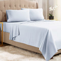 Empyrean King Size Sheets - 4 Pc Super Soft King Sheets - Double Brushed Microfiber Sheets For King Size Bed - Hotel Luxury Ice