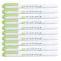 Zebra Mildliner Highlighter Pen Markers, Mild Green (Wkt7-Mg) X10