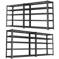 Storage Shelves Heavy Duty, 4 PCS 48 L x 18 W x 72 H Garage Wire Shelving Unit Loads 2800LBS, 5-tier Adjustable Metal Industrial