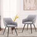 Annjoe Faux Suede Accent Chair Arm Chairs Living Room Chairs Leisure Chair Upholstered Chair With Metal Legs Set Of 2 For Home K