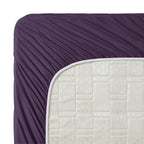 Clara Clark 1800 Premier Series 4Pc Bed Sheet Set - King, Purple Eggplant