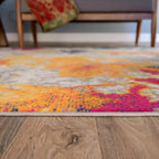 Rugshop Sky Collection Modern Abstract Square Area Rug 6'6'' X 6'6'' Multi