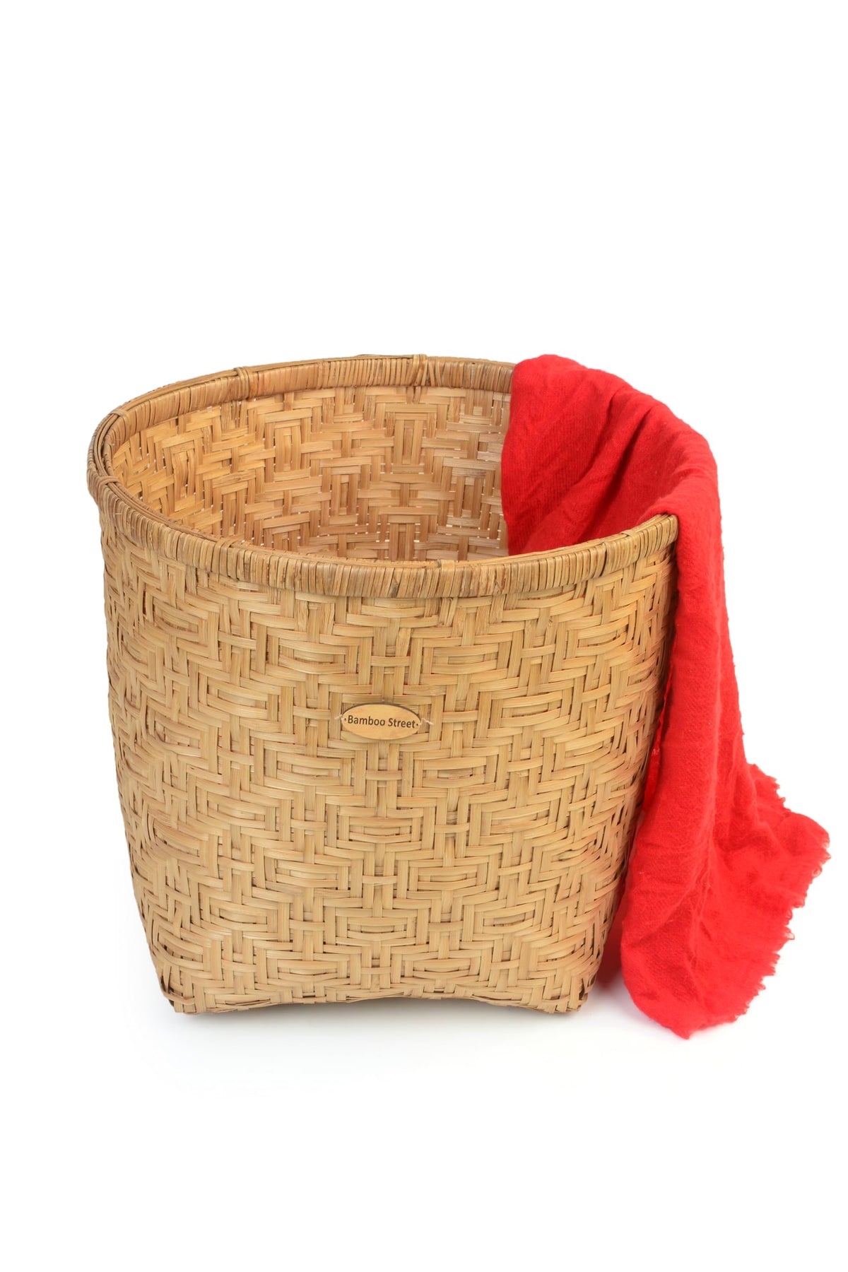 Bamboo Street Bamboo Handcrafted Basket | LAUNDRY_HAMPER| EcoFriendly and Durable | Multipurpose Storage Basket | Laundry Baske