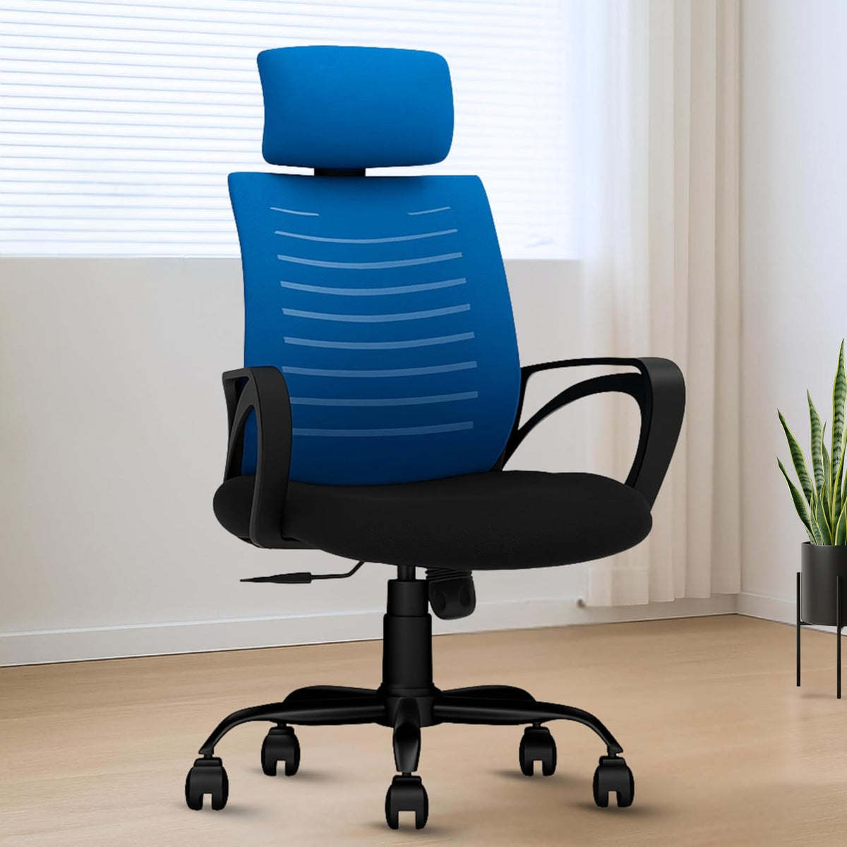 Oggon Irish High Back Mesh Computer Chair | 3 Years Warranty | For Home Office Setup, Ergonomic Seating With Height Adjustment,