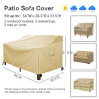 Baner Garden Patio Furniture Covers,Outdoor Furniture Cover Waterproof,Patio Furniture Set Covers For 4 Piece Outdoor Conversation Set,Patio Covers Set X-Large (Beige)