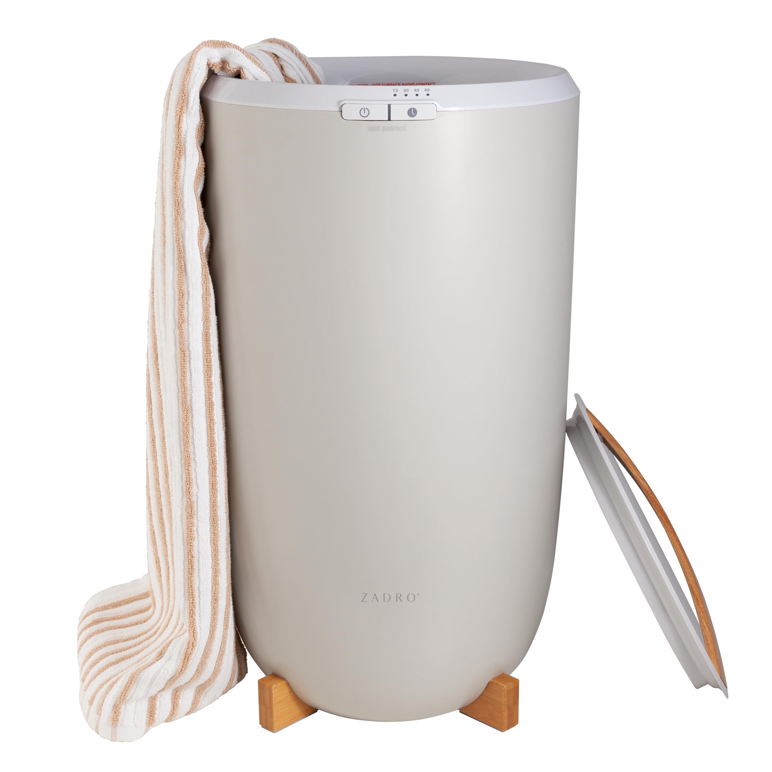 Zadro TWB Towel Warmer, Large | 20L | 12 Dia. x 21 Tall, Gray