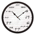 eCraftIndia Math Equations Designer Round Analog Black Wall Clock