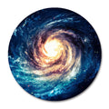 Smooffly Planet Round Mouse Pad, Andromeda Galaxy And Black Hole Non-Slip Rubber Mousepad Mat