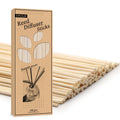 VFULIE 100PCS Reed Diffuser Sticks, 10 Inch Natural Rattan Wood Sticks Essential Oil Aroma Diffuser Sticks Refill Replacement fo
