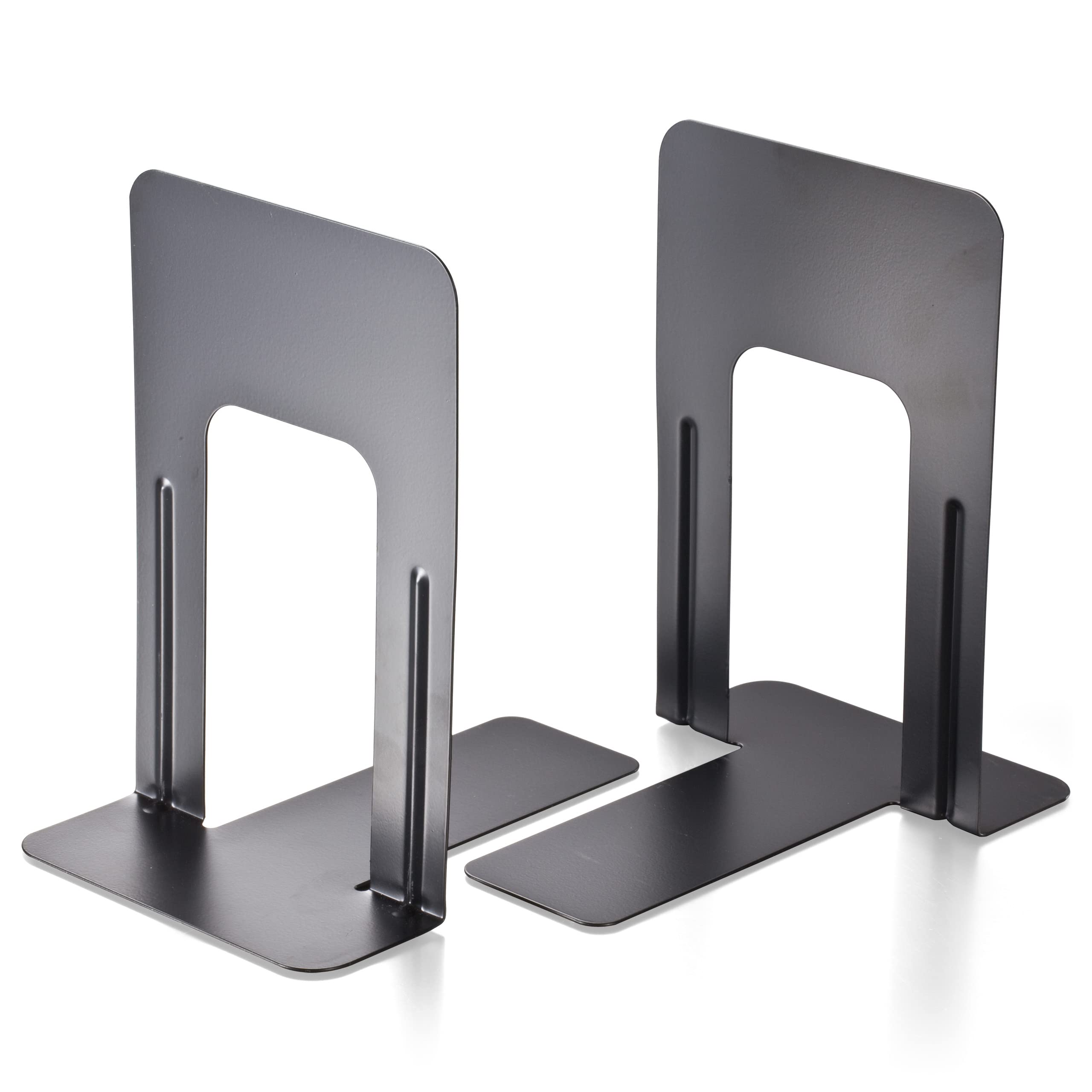 Officemate Non-Skid Bookends, 9   , Non-Skid Base, Chip Proof Enamel Coating (93051)