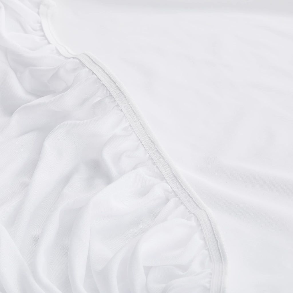 Serta Power Chill California King Size Waterproof Mattress Cover, Soft And Breathable Cooling Mattress Protector, 15' Elastic Deep Pocket For Secure Fit, White