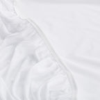 Serta Power Chill California King Size Waterproof Mattress Cover, Soft And Breathable Cooling Mattress Protector, 15' Elastic Deep Pocket For Secure Fit, White