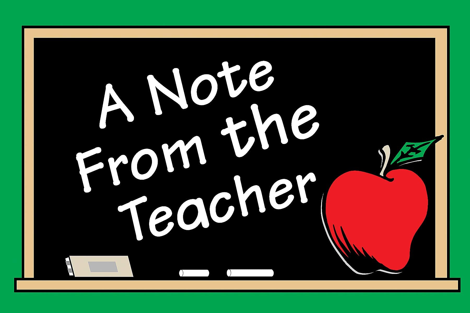Teacher Created Resources A Note By Teacher Postcards (1202) 4' X 6'