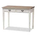 Baxton Studio CHR4VM/M B-CA Desk, 30.2 x 39.5 x 19.75, White