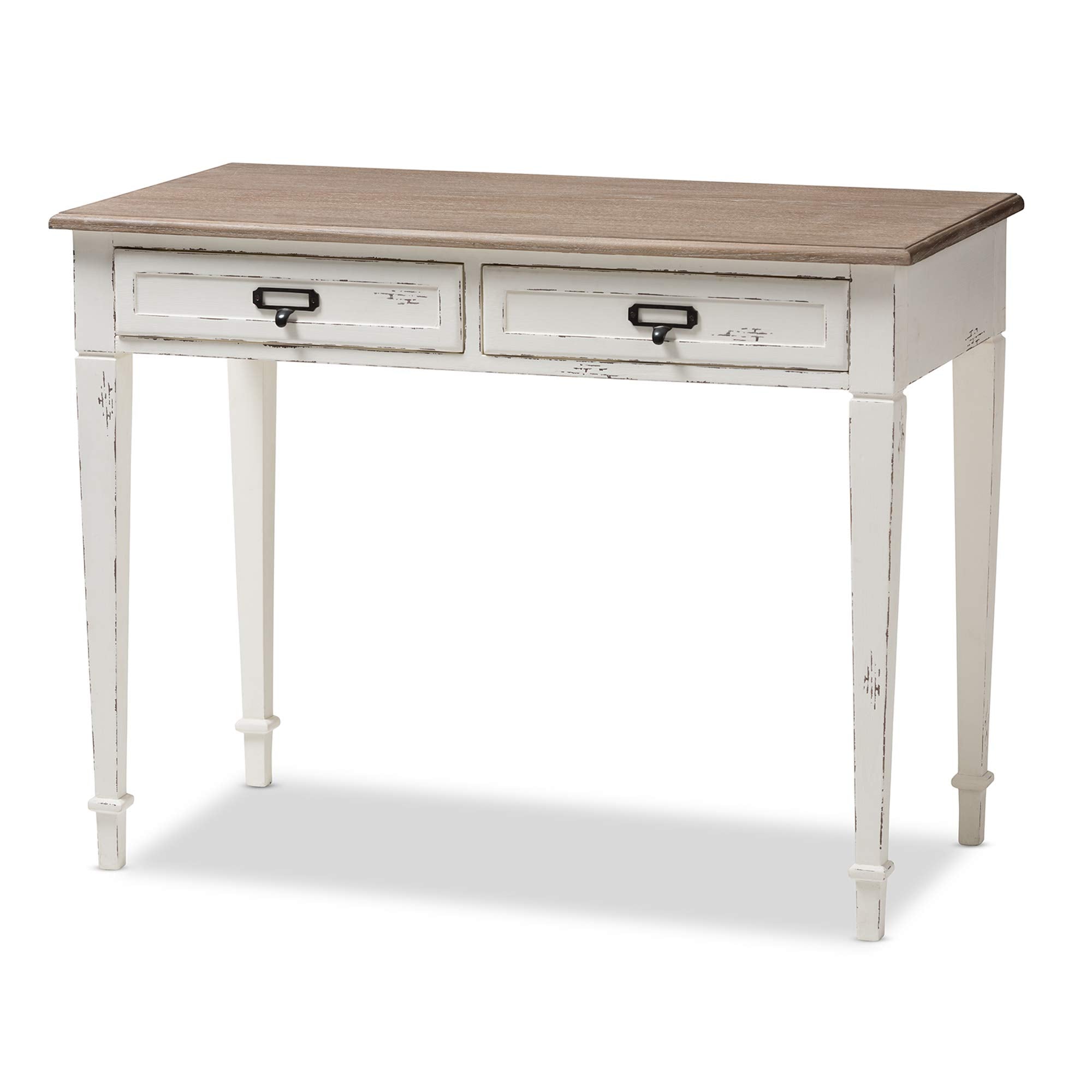 Baxton Studio CHR4VM/M B-CA Desk, 30.2 x 39.5 x 19.75, White