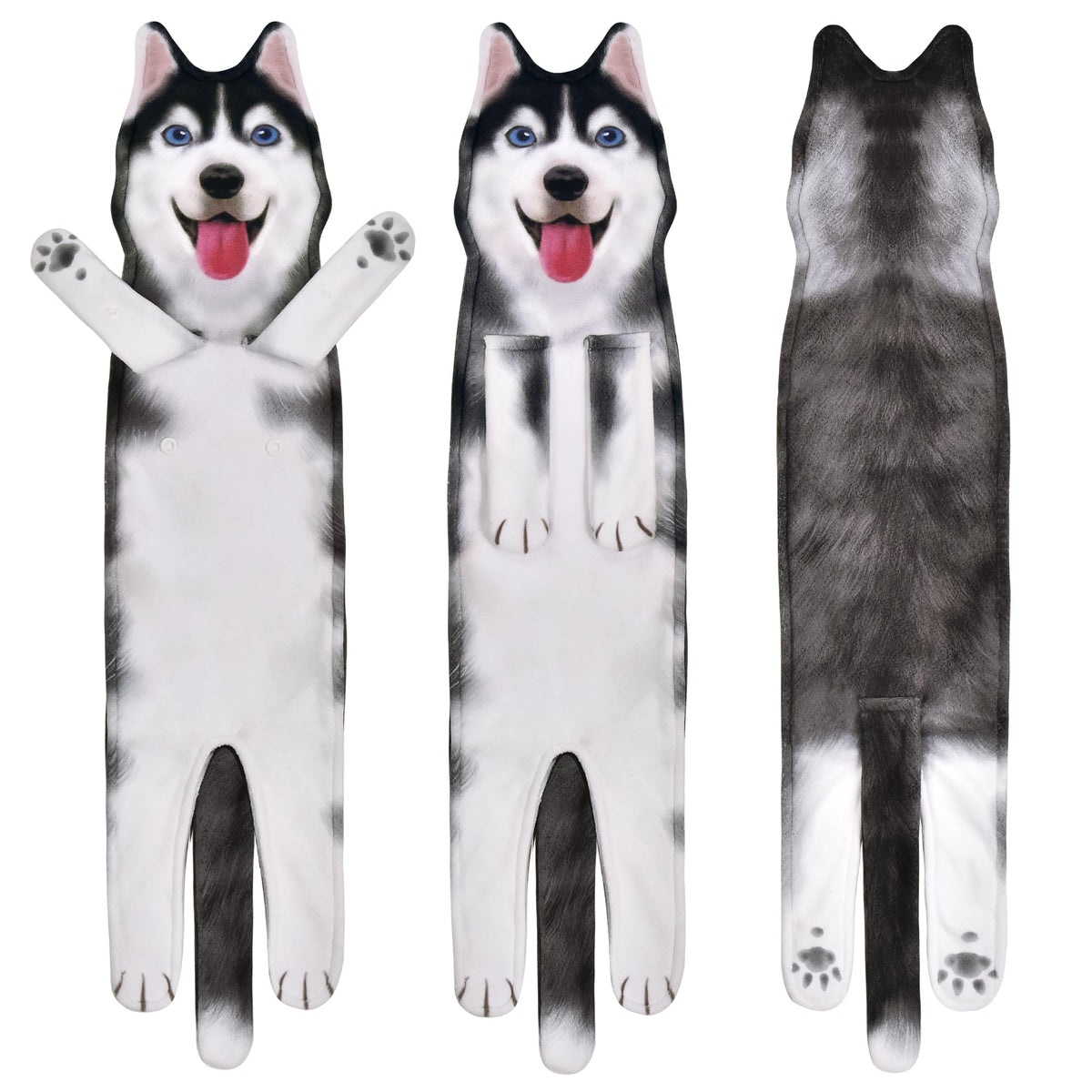 Agrimony Funny Husky Dog Hand Towels For Kitchen Bathroom - Dog Mom Gifts For Women Dog Dad Gifts For Men- Mothers Fathers Days