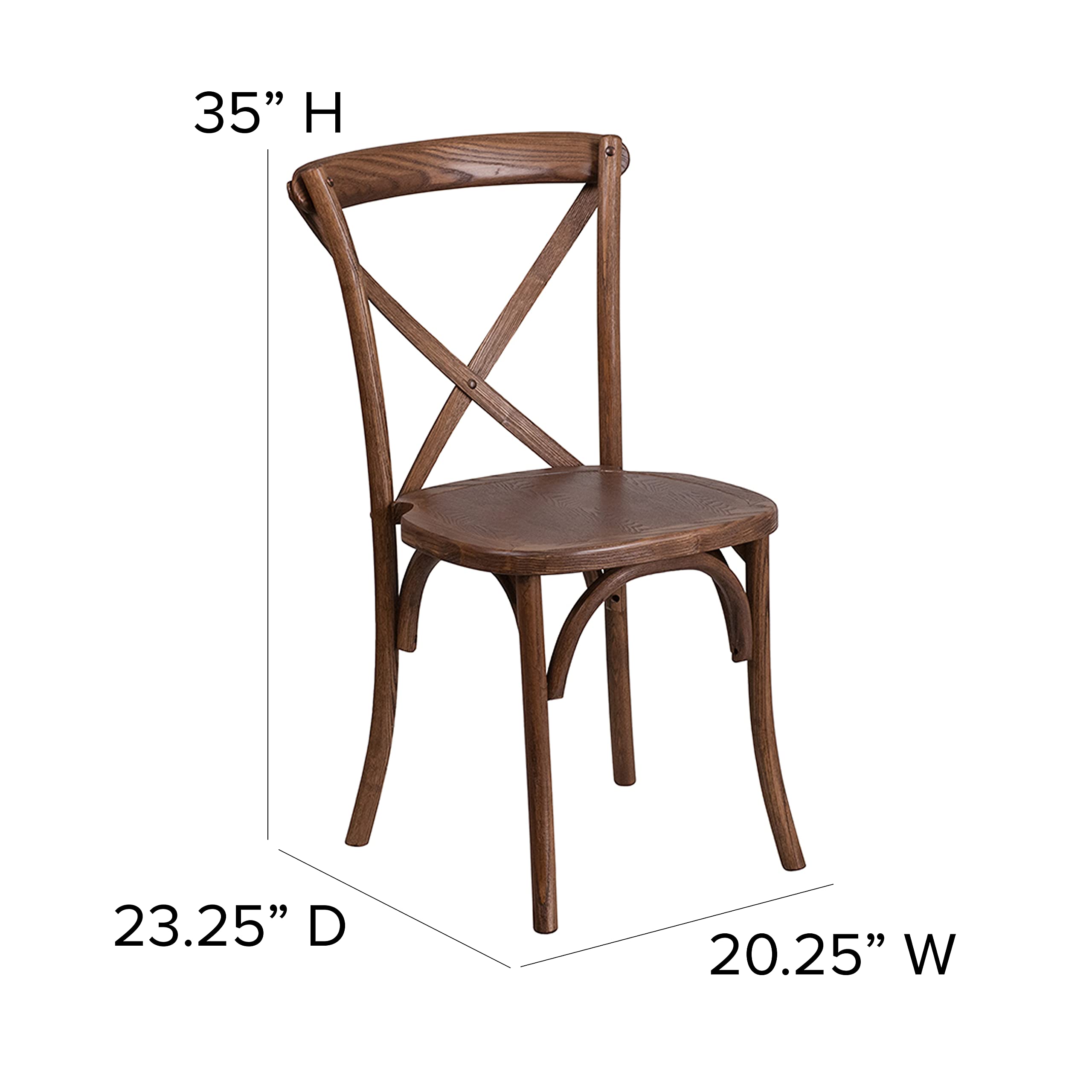 Flash Furniture HERCULES Series 7' x 40'' Antique Rustic Folding Farm Table Set with 4 Cross Back Chairs and Cushions