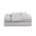 Tommy Hilfiger - Sheet Set, Cotton Percale Bedding with Matching Pillowcase, Crisp & Cool, Solid Home Essentials (Grey, Twin)