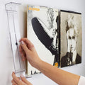 CollectorMount Album Mount Vinyl Record Shelf Stand and Wall Mount Display, Invisible and Adjustable, 4 Frames