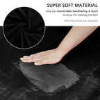 Niceec Loveseat Cover Super Soft 1-Piece Black Slipcover For Loveseats Stretch Universal Spandex Couch Covers For Living Room Easy Fit Washable Furniture Sofa Protector With Skirt