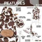 Techni Sport TS85 Brown Cow Series Gaming Chair