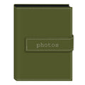 Pioneer Photo Albums EXP-57/SGP 36-Pocket 5 by 7-Inch Embroidered Photos Strap Sewn Leatherette Cover Photo Album, Mini, Sage Gr