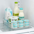 Keyoza Clear Refrigerator Drawer Organizer, 38X15X6 Cm, Rolling Storage Bin With Dividers, Kitchen Storage | Fridge Organizer On