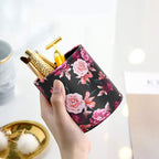 Waveyu Marble Pen Holder For Desk, Pencil Organizer Office Decor, Makeup Brush Holder Large Pu Leather Multi-Functional Organize