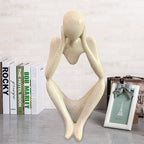 Thinker Statues And Sculptures, Sandstone Resin Thinker Statue Ornaments, Abstract Style Sculptures, Housewarming Gifts, Housewa