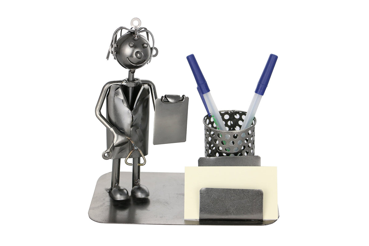 Wine Bodies Handmade Doctor Business Card And Pen Holder 7' X 7'