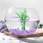 Domestar 550Pcs Purple Vase Fillers, Acrylic Fake Crushed Ice Rocks Fish Tank Vase Centerpiece Party Table Scatter Props Display