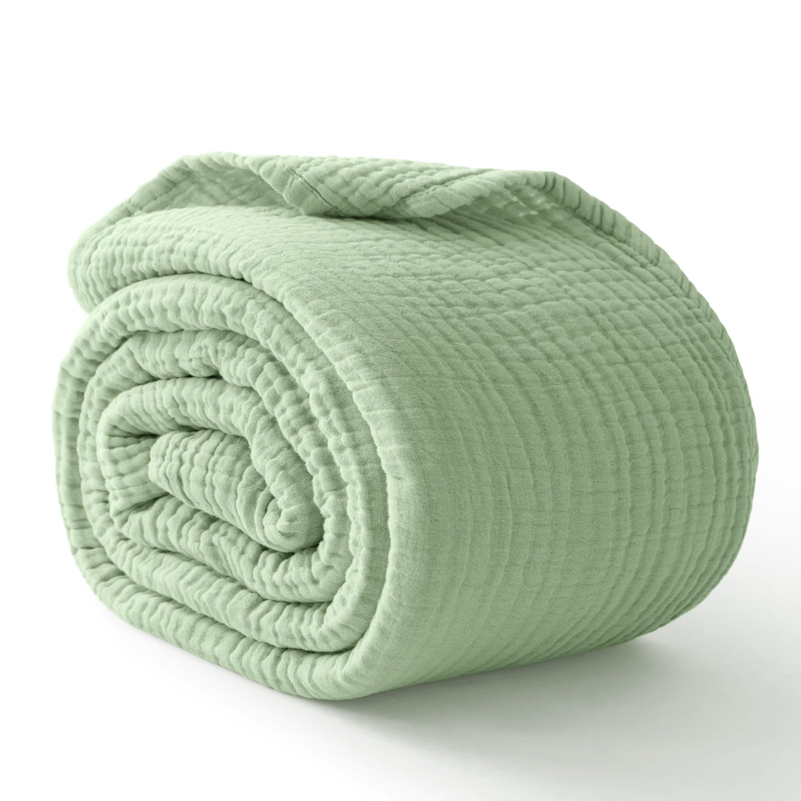 Kozyhvn 100% Cotton Muslin Blanket 40  x 40 , Breathable and Lightweight Cotton Throw Blankets, Soft Cooling Summer Gauze Blanke