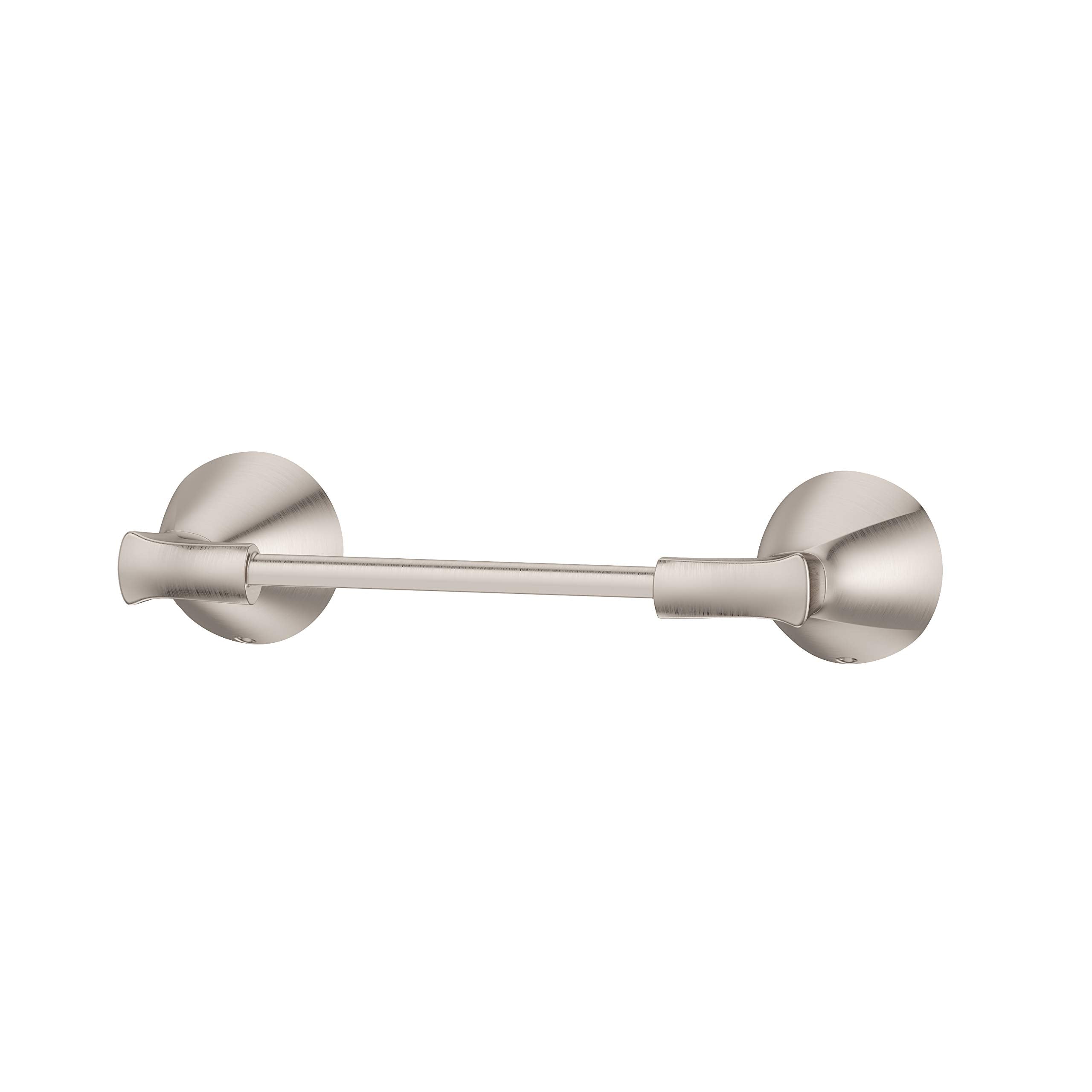 Pfister Willa Toilet Paper Holder, Bathroom Tissue Roll Holder, Wall-Mounted, Screw-In, Brushed Nickel Finish, BPHWLL0K