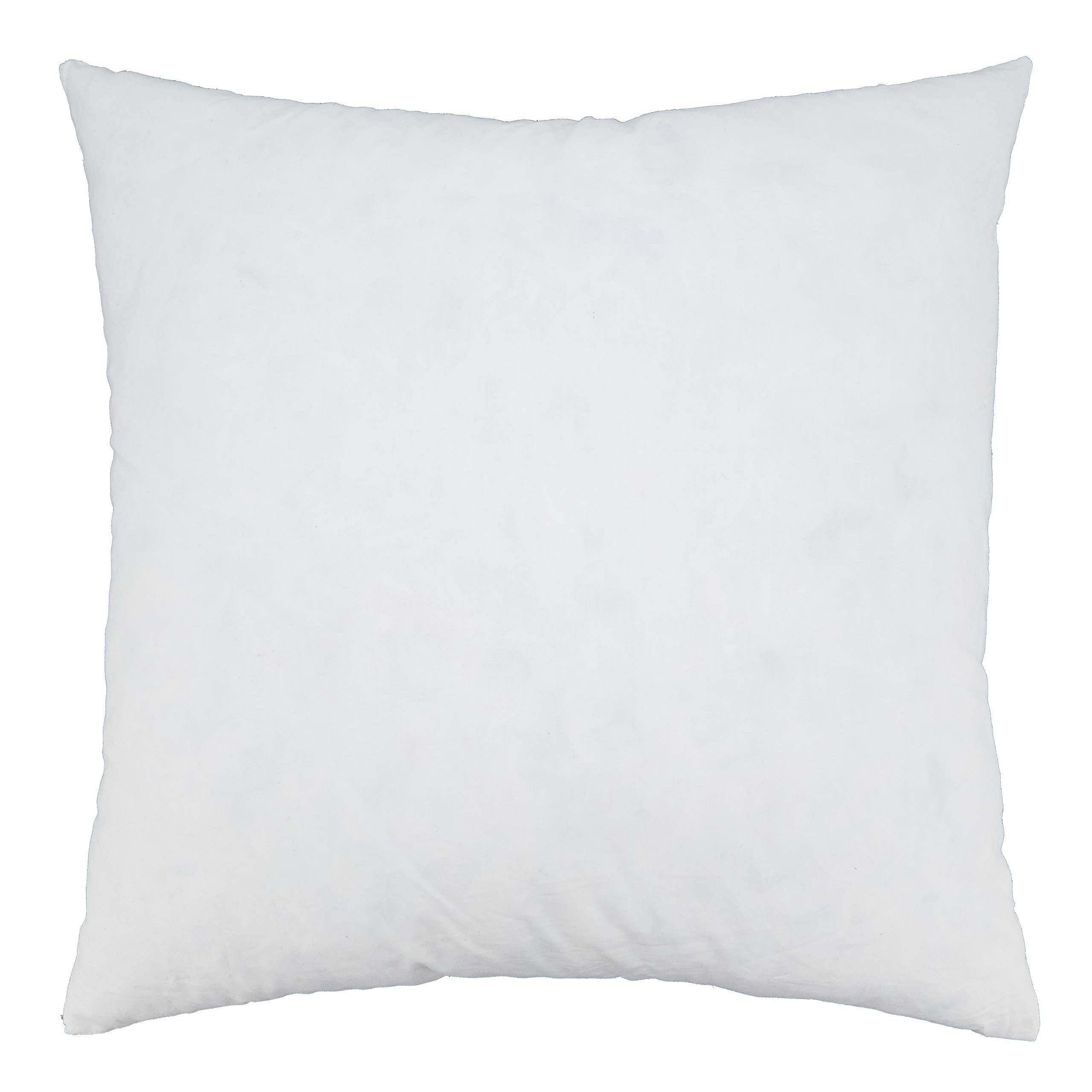 Saro Lifestyle Down Feather Pillow Insert, White, 17'X17'