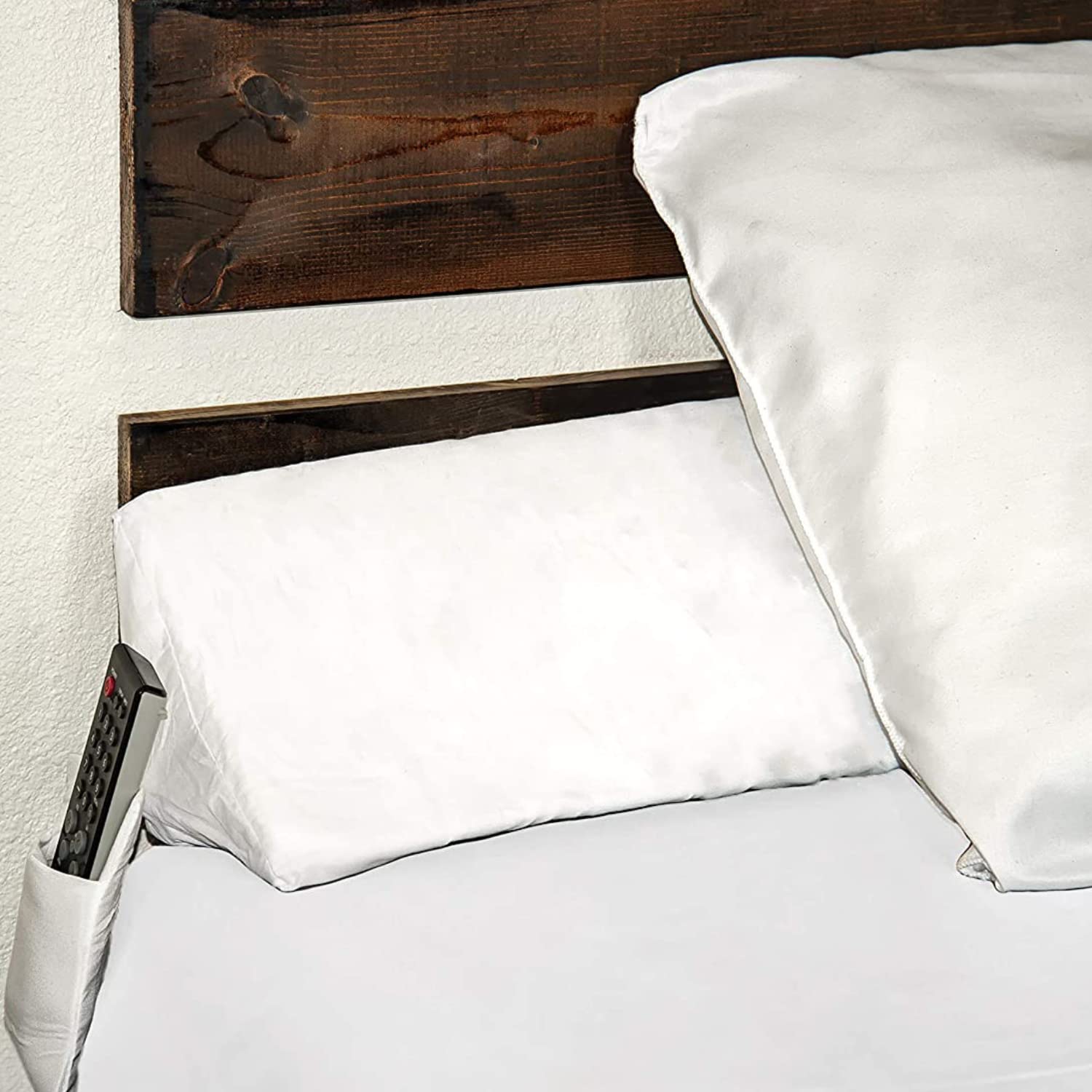 Snugstop The Original Bed Wedge  Gap Filler Between Your Headboard And Mattress  Triangle Pillow Wedge  Bed Filler Wedge  Gap He