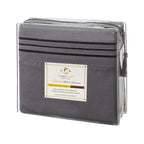 Clara Clark Premier 1800 Collection Full 4Pc Microfiber Bed Linen Set, Charcoal Gray, Deep Pocket Sheets