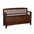 Linon Home Dcor Linon Home Decor Cynthia Storage Bench, 50w x 17.25d x 32h, Walnut